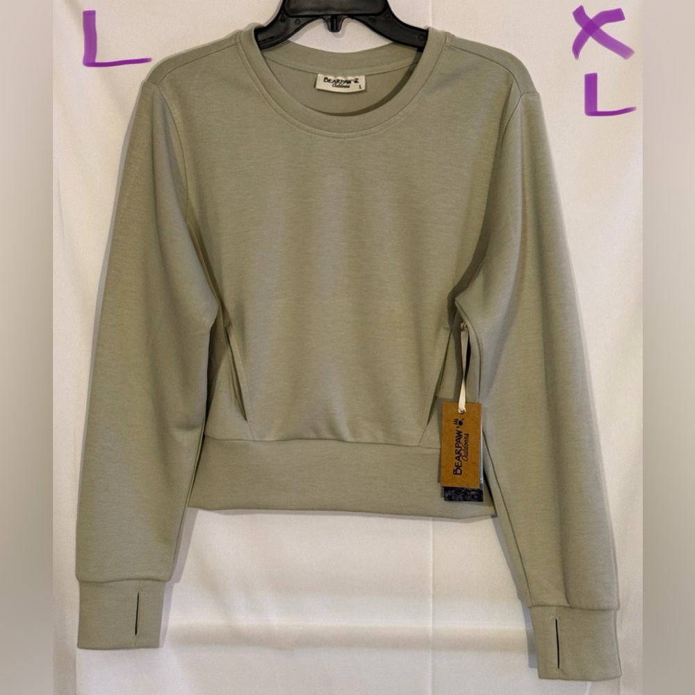 BearPaw Women's Gray Sweatshirt